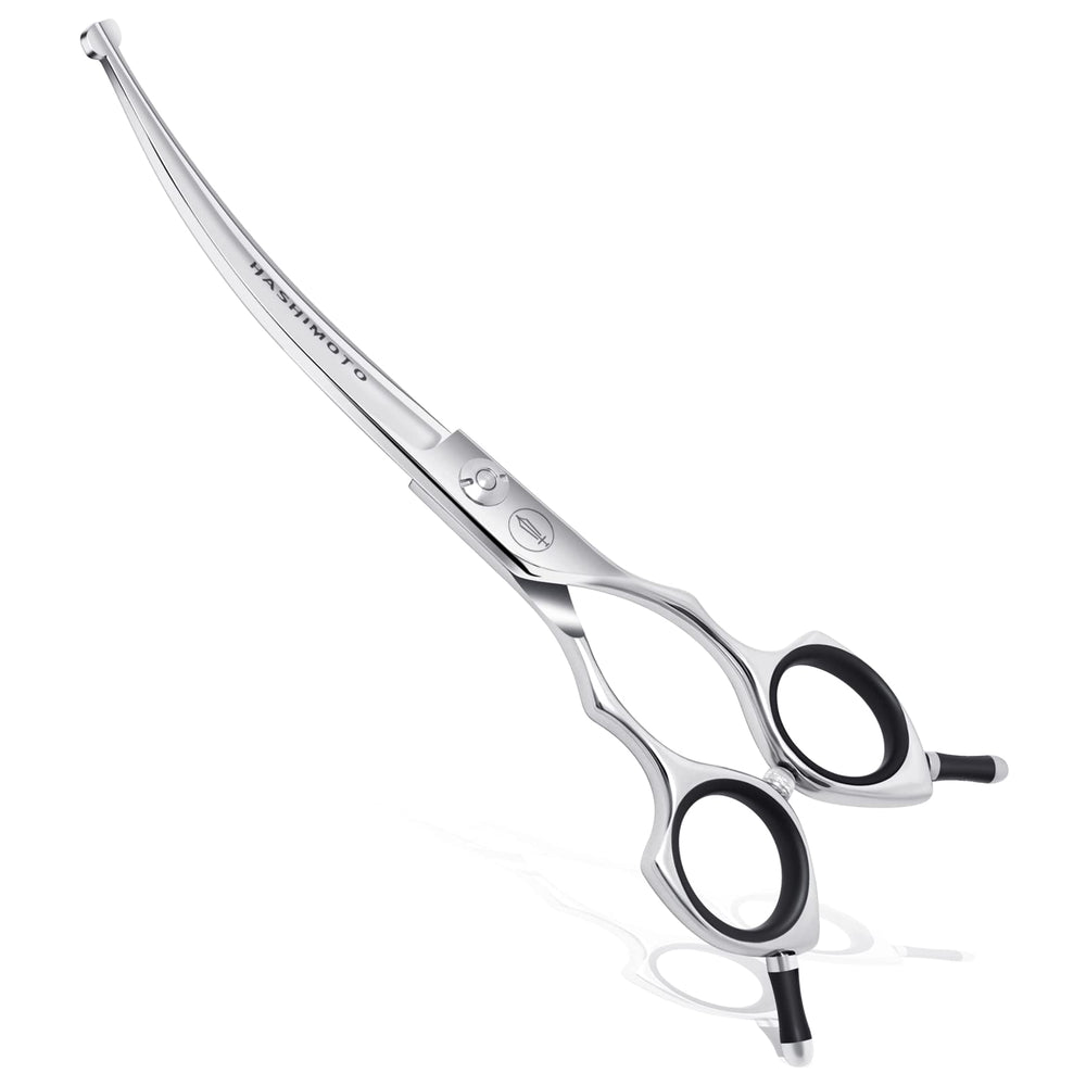 HASHIMOTO dog scissors rounded-tip for safer grooming around pets.