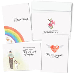 Hat Acrobat pet sympathy card design 1 with heartfelt message for pet loss