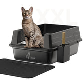 HAUS OF WHISKERS XXL litter box top view showing ample space for big cats