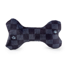 Haute Diggity Dog embroidery detail on Chewy Vuiton bone for style