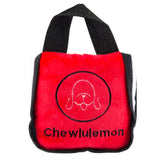 Haute Diggity Dog Chewlulemon Tote front view with yoga-inspired design for interactive enrichment.