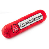 Haute Diggity Dog Chewlulemon Yoga Mat front view shows vibrant plush design for playful fetch.