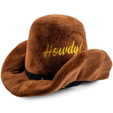 Haute Diggity Dog cowboy hat plush toy with hidden squeaker for interactive play.