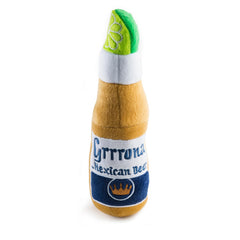 Haute Diggity Dog Grrrona beer bottle toy large – interactive squeaker for fetch sessions.