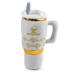 Haute Diggity Dog Holiday Snuggly Cup Toy ivory plush exterior ideal for cuddles and play
