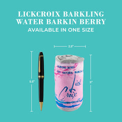 Haute Diggity Dog LickCroix Barkling Water Barkin Berry squeaker closeup for interactive enrichment