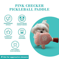 Haute Diggity Dog stylish pink plush design stands out at the park.