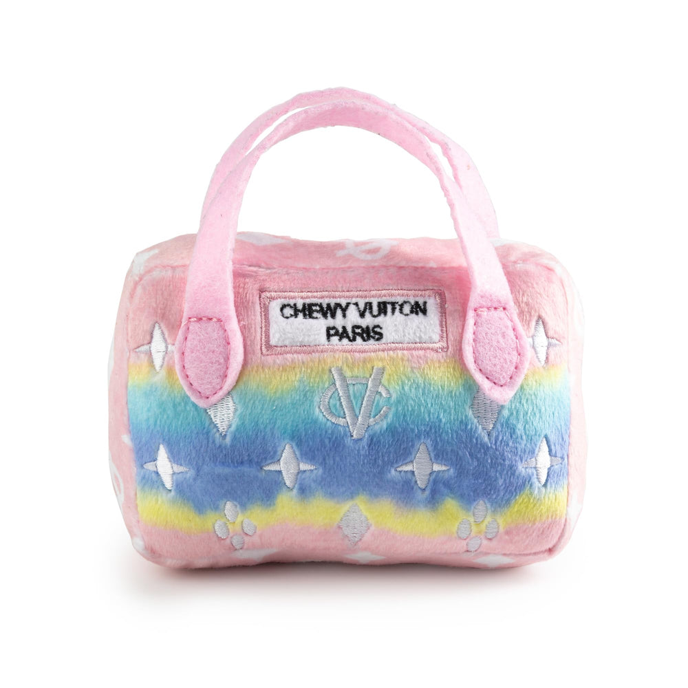 Haute Diggity Dog pink ombre Chewy Vuiton handbag front view for playful fetch