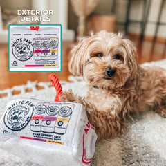 Soft plush material and squeaker deliver cozy, engaging play sessions.