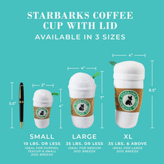 Starbarks Coffee Cup sleeve detail highlights stylish design for playful dogs
