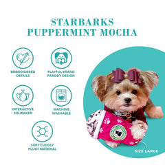 Haute Diggity Dog Starbarks Puppermint Mocha XL-size toy ideal for big breeds