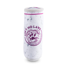 Haute Diggity Dog White Paw Bark Cherry squeaker close-up for interactive play and attention.