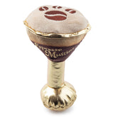 Haute Diggity Dog Espresso Muttini toy with squeaker for interactive play sessions