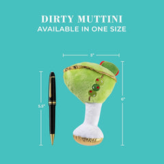Haute Diggity Dog Cocktail Hour toy embroidery detail for stylish dog play