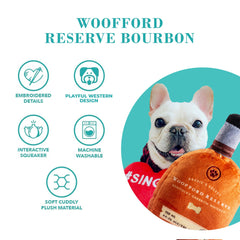 Soft, durable plush Woofford Reserve toy comfortable for cuddling and light chewers.