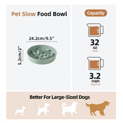 Havniva ceramic dog bowl with anti-slip base for stable feeding and fewer spills.