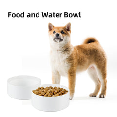 Havniva ceramic dog bowl 7.3-inch dishwasher-safe glaze for quick cleaning.