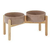 Havniva ceramic elevated dog bowl stand for easy access and large breeds