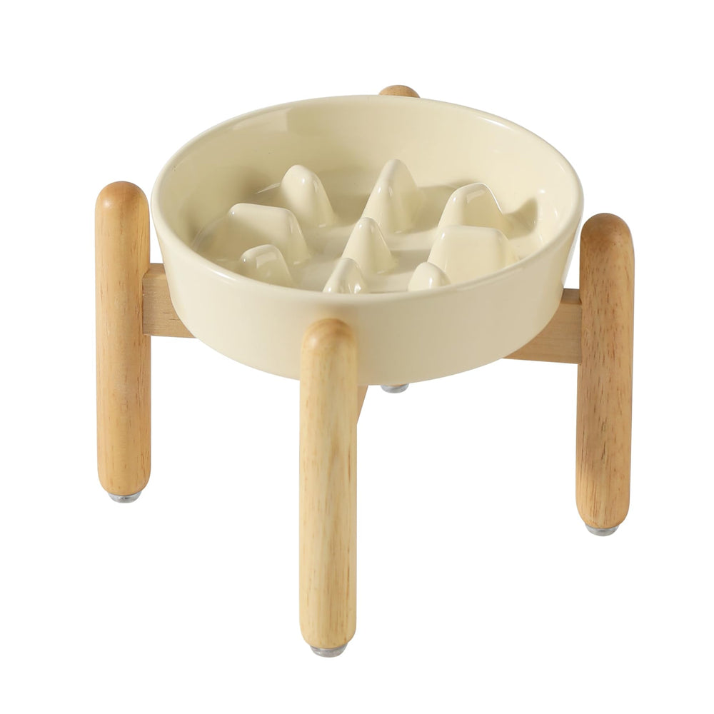 Havniva ceramic-raised-slow-feeder-dish promotes paced eating for calmer mealtimes