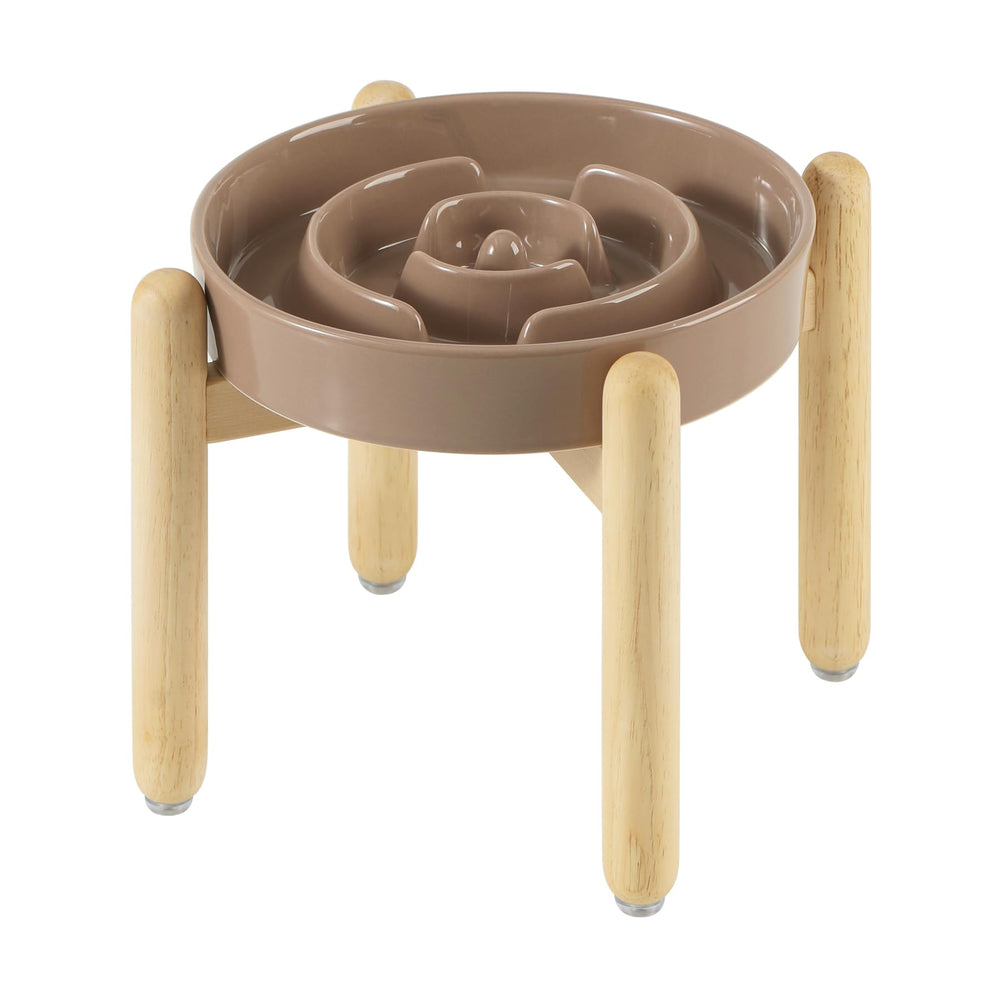 Havniva ceramic slow-feeder bowl in 1-2 cup size helps pace meals.