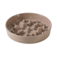 Havniva ceramic slow feeder bowl 1.6 cup front view promoting paced eating