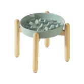 Havniva ceramic slow-feeder bowl reduces fast eating for dogs.