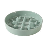 Havniva ceramic slow feeder dog bowl front view promotes paced meals