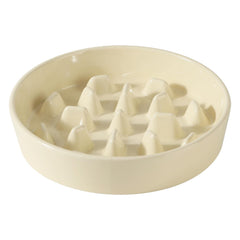 Havniva ceramic slow-feeder dog bowl with lead-free ceramic helps pace meals.
