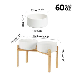 Havniva large-breed bowls with 8-2-inch diameter offer ample room for meal portions