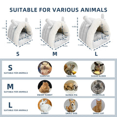 Hay Natural Guinea Pig Hideout plush filling closeup highlights softness and warmth.