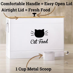 HB Design Co. cat food container side handles for easy lifting