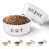 HB Design Co ceramic dog bowl with anti-slip base for stable meals.