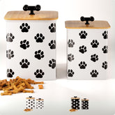 HB Design Co dog treat container 8x6 set on counter for easy-access storage.
