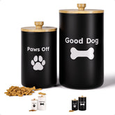 HB Design Co dog treat container 9x5 inch with ample storage for snacks.