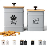 HB Design Co dog treat container 8x6 with airtight lid keeps treats fresh