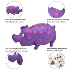 HCHYE Durable latex close-up emphasizes bite-resistant surface for long-lasting dog fun.