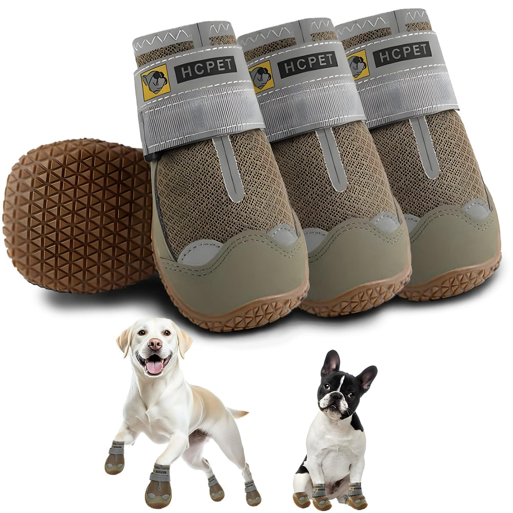 Hcpet dog shoes size 8 in army green offer secure fit for large dogs.
