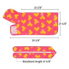 HDE Dog Bathrobe adjustable waistband ensures snug fit across breeds.