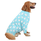 HDE dog pajamas one-piece jumpsuit keeps dogs warm with cozy soft fabric.