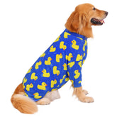 HDE dog pajamas with pullover design for easy on-off comfort.