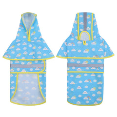 HDE dog raincoat adjustable belly strap for secure, comfortable fit