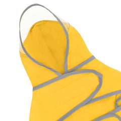 HDE raincoat with adjustable belly strap for secure, comfortable fit.