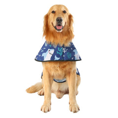 HDE dog raincoat jacket reflective trim boosts nighttime visibility for safer walks