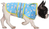 HDE dog raincoat water-resistant fabric keeps your dog dry during rain