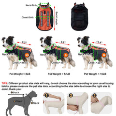 HDKUW spiked small dog vest side view highlights adjustable fit and comfort