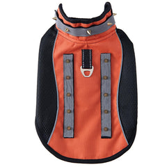 hdkuw spiked-small-dog-vest-handle-closeup demonstrates secure grip for controlled walks