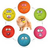 HDSX Smile Face flat-ball set in bright colors for easy visibility and playful sessions.