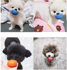 HDSX Smile Face toy under blanket squeaks, inviting curious dogs to search.