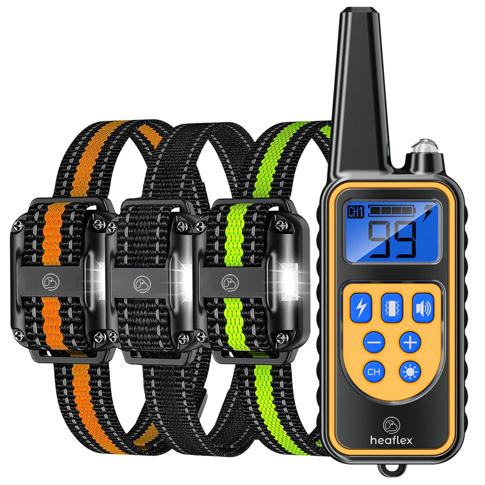 Heaflex dog shock collar remote with LED light for night locating during training