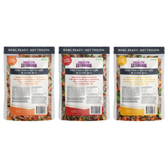 Health Extension gently cooked chicken-pumpkin serving offers home-style flavor for picky eaters.